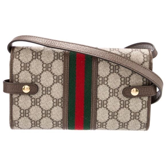Gucci x Balenciaga Monogram Web Crossbody Bag - Picture 4 of 5